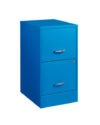 archivero metalico 2 gavetas azul