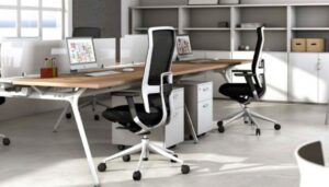 silla con soporte lumbar