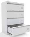 vicken-4-gavetas-archivero-gris-horizontal-telescopica